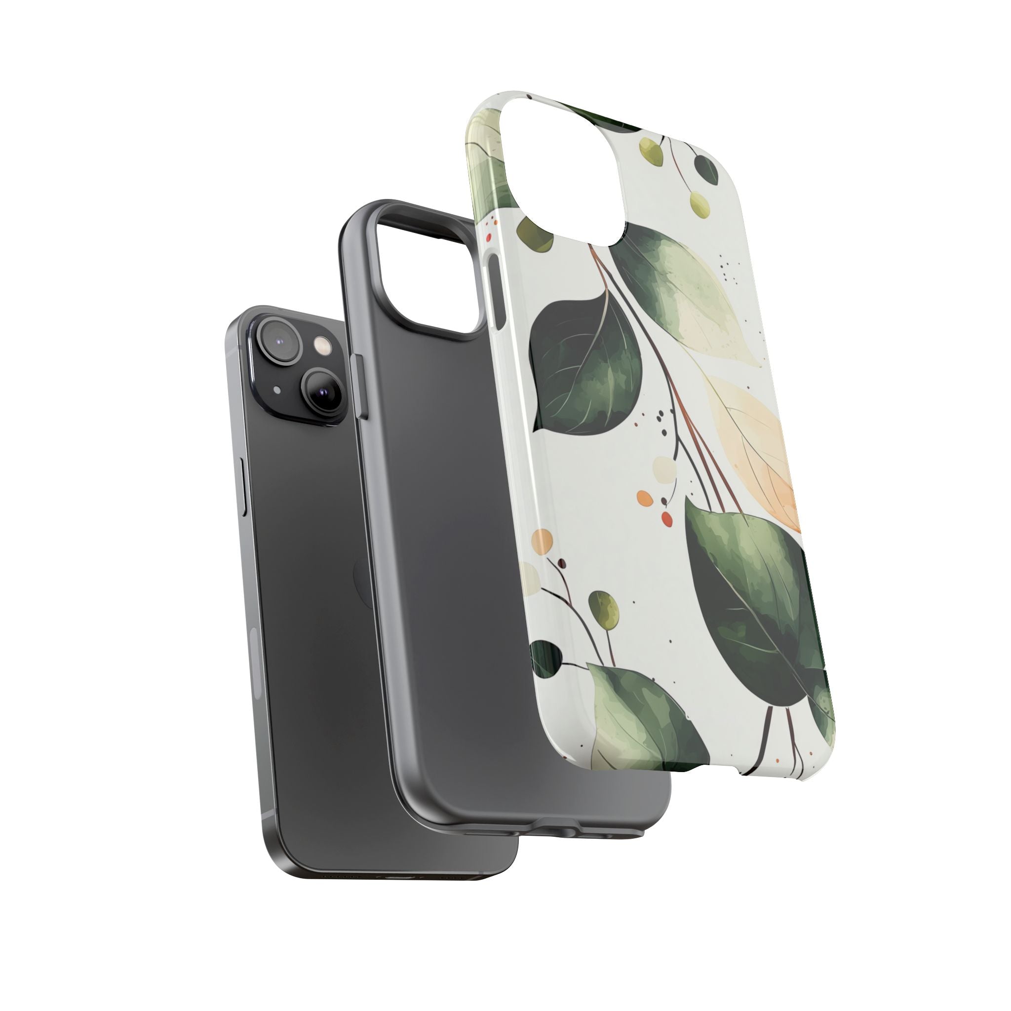 Botanical Leaf Arrangement - iPhone Case