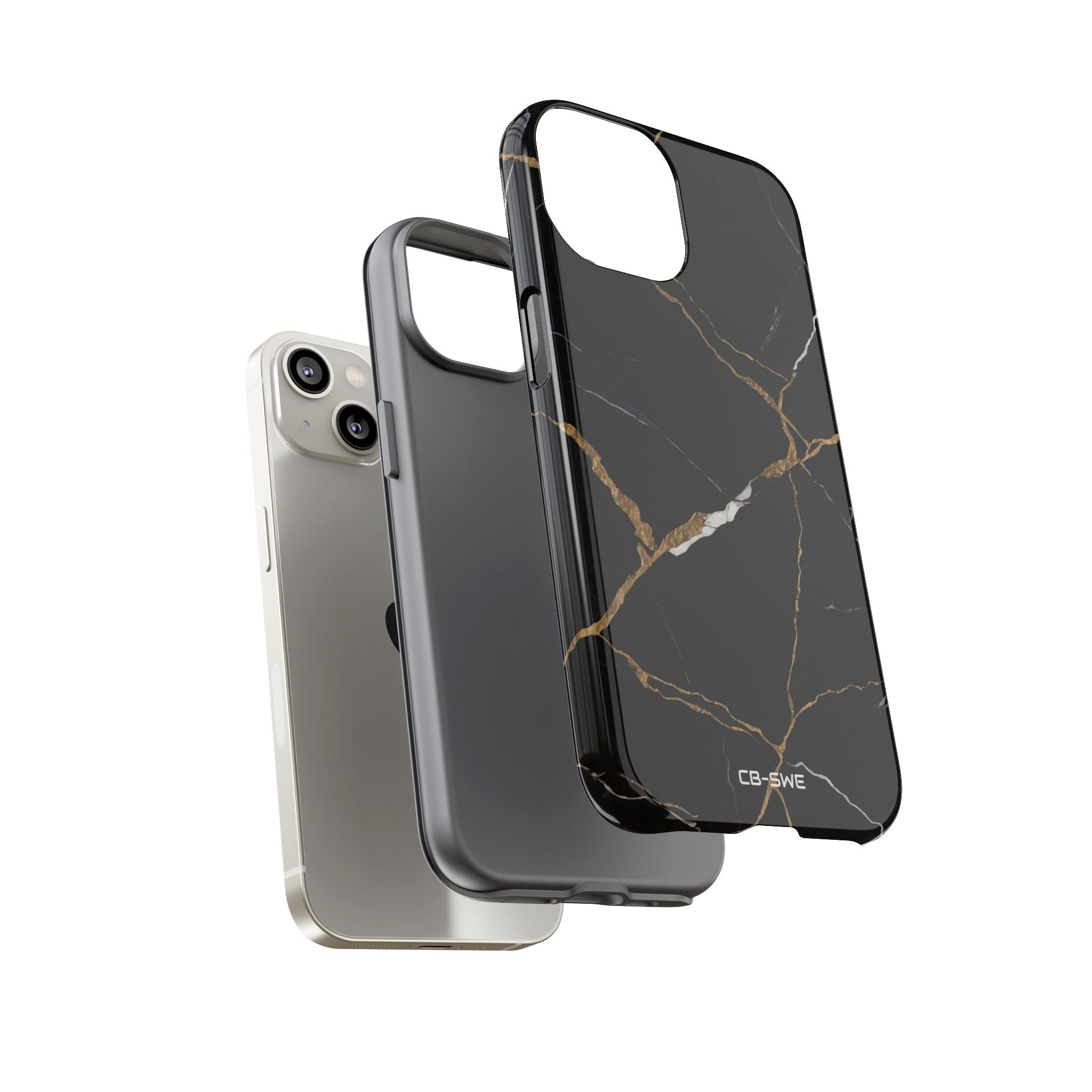 Golden Veins Emerge - iPhone Case