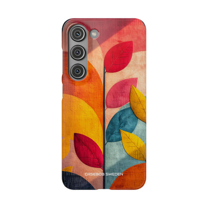 Abstract Orange Blue Design - Slim Samsung S23 Phone Case