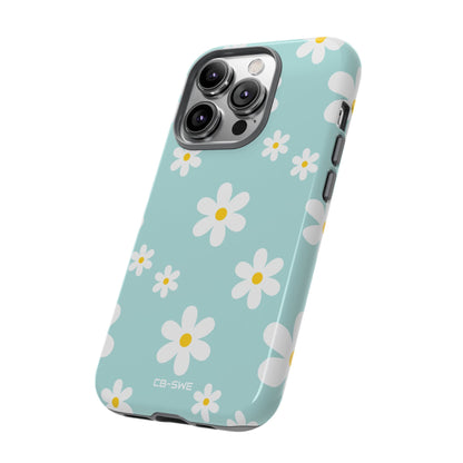 Daisies On Blue - iPhone Case