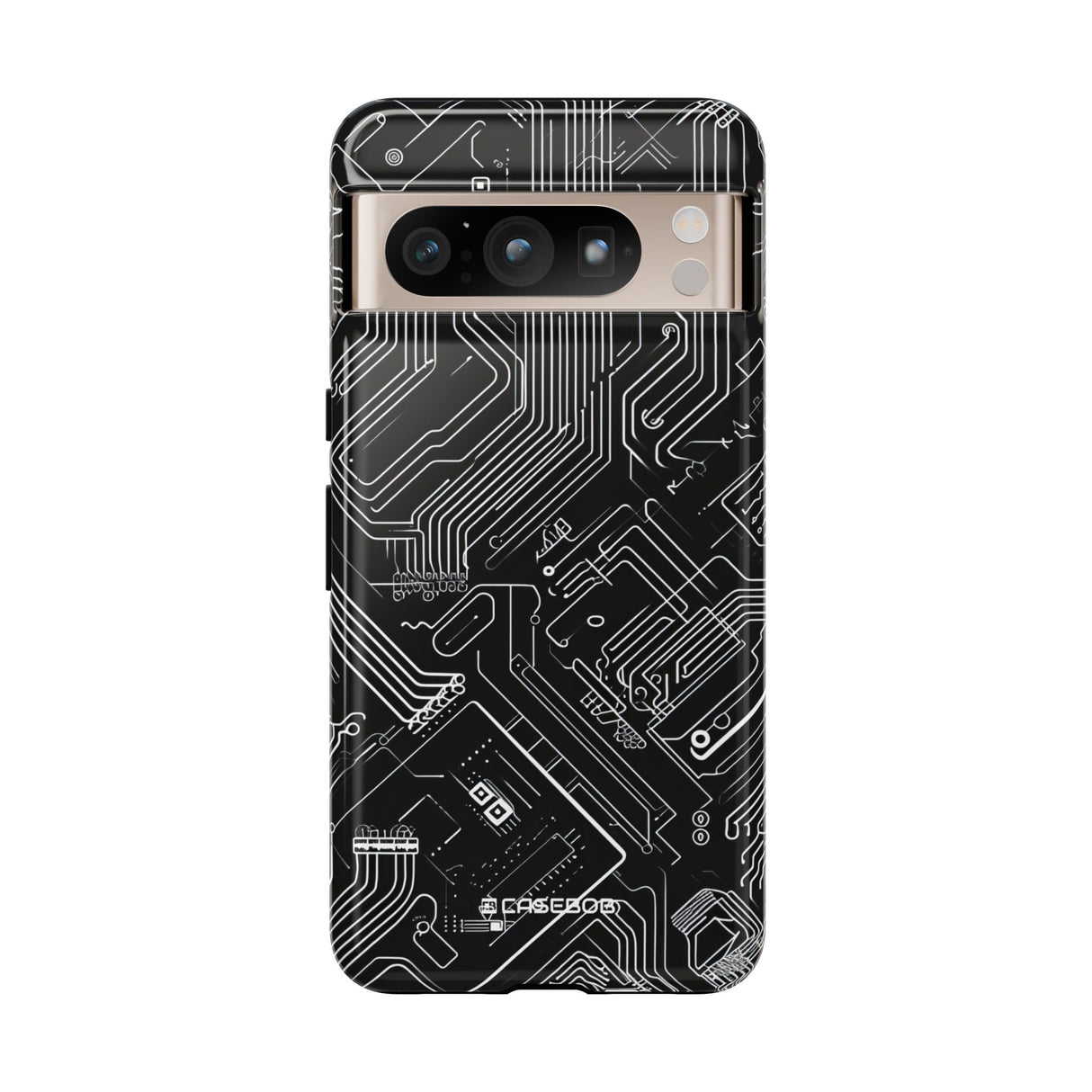 Cyber Circuitry Art | Protective Phone Case for Google Pixel