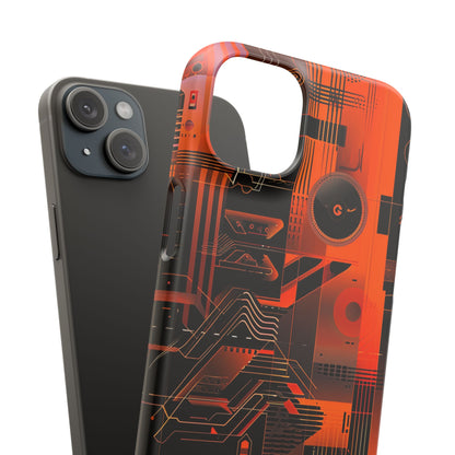 Gradient Circuitburst iPhone 15 - Slim Phone Case