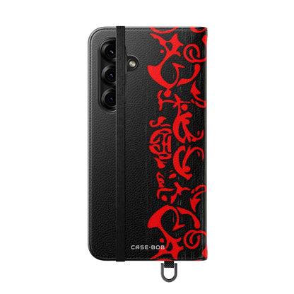 Crimson Swirl - Samsung S25+ Case - Wallet