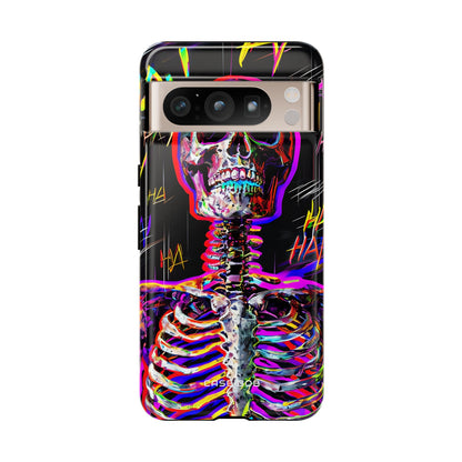 Neon Skeleton Laugh Google Pixel 8 Pro Case - Tough