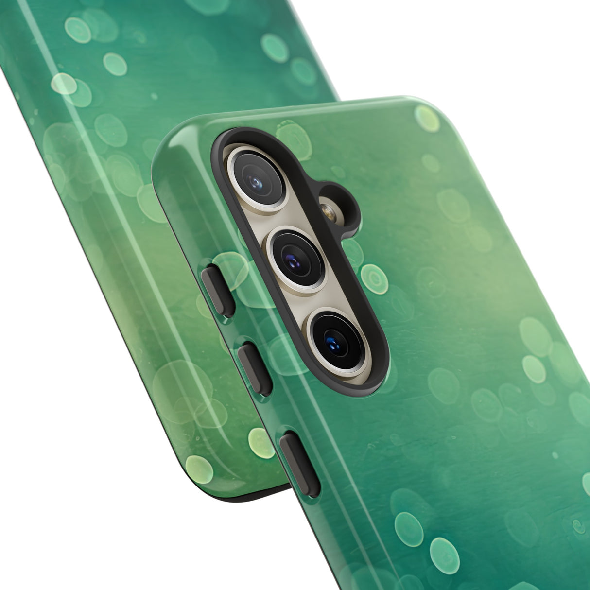 Green Dot Matrix - Protective Phone Case