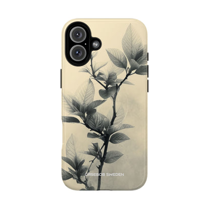 Beige Branch Art - Tough + MagSafe® iPhone 16 Phone Case