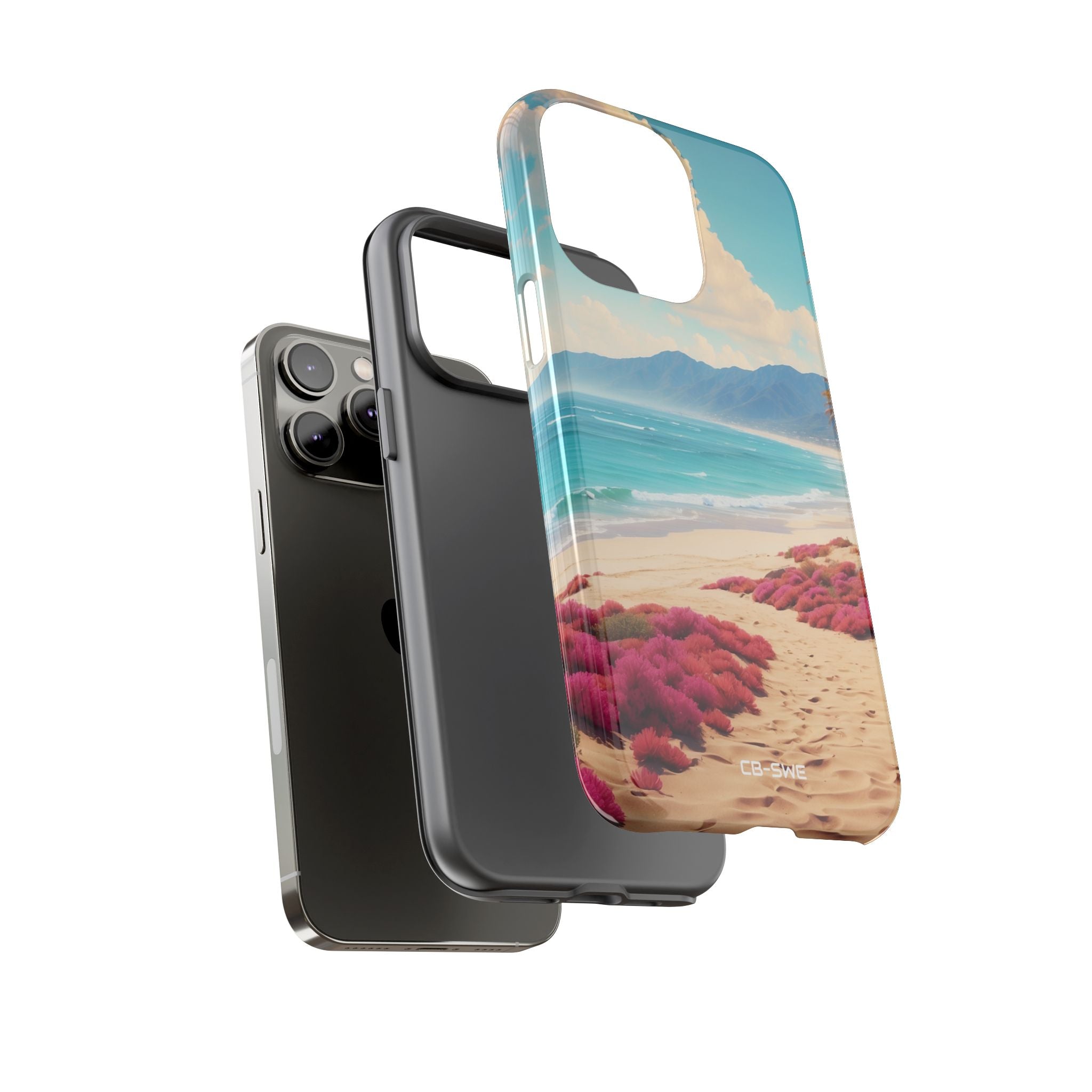 Footprints Trace Sand - iPhone Case