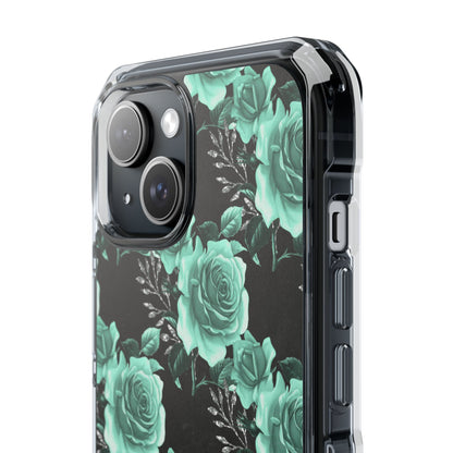 Turquoise Rose Symphony iPhone Case - Impact
