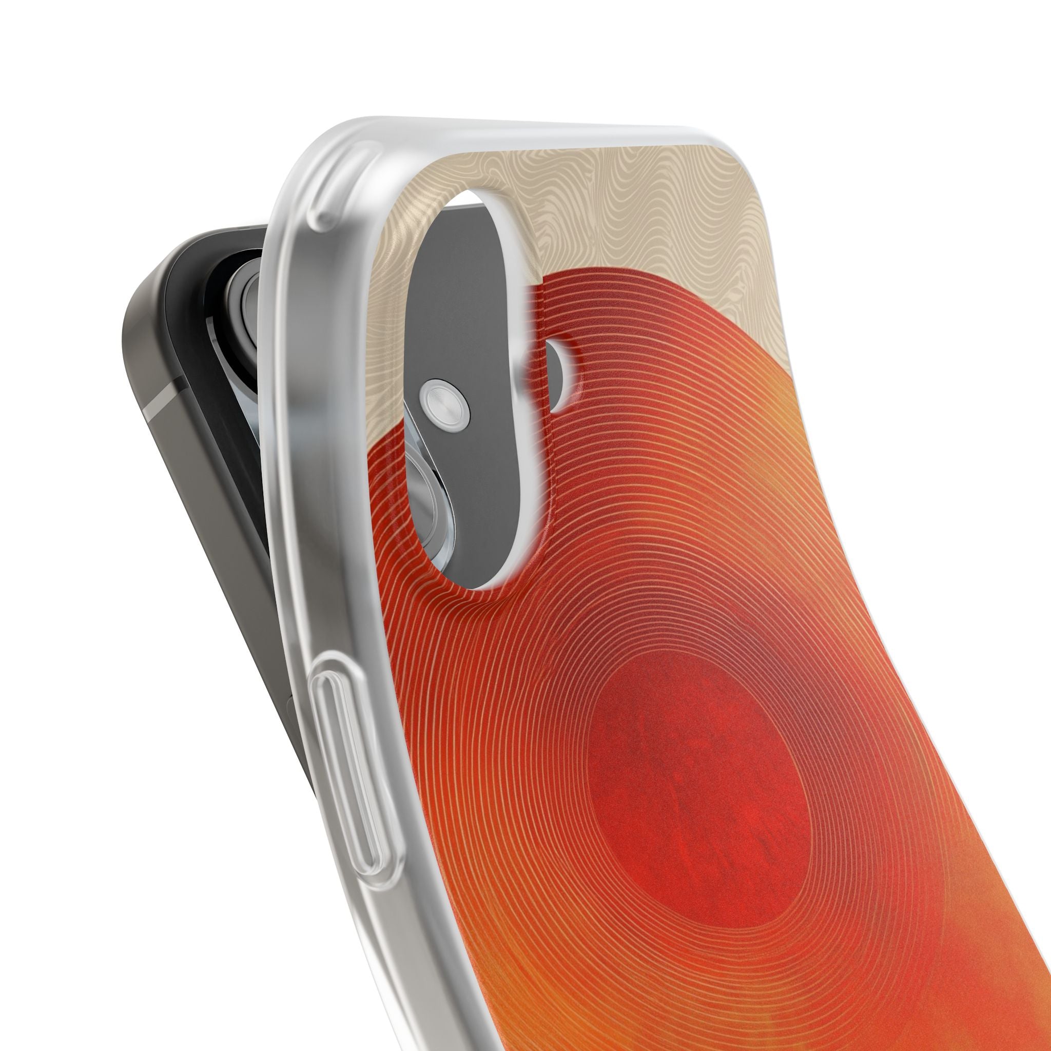 Sunburst Swirl iPhone 16 Case - Soft