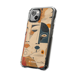 Cubist Introspection - Phone Case for iPhone (Clear Impact - Magnetic)