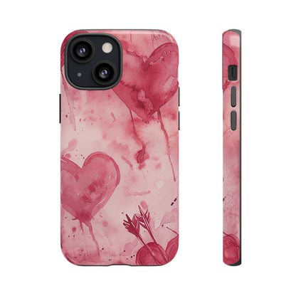 Cupid's Heart Entwined - Protective Phone Case