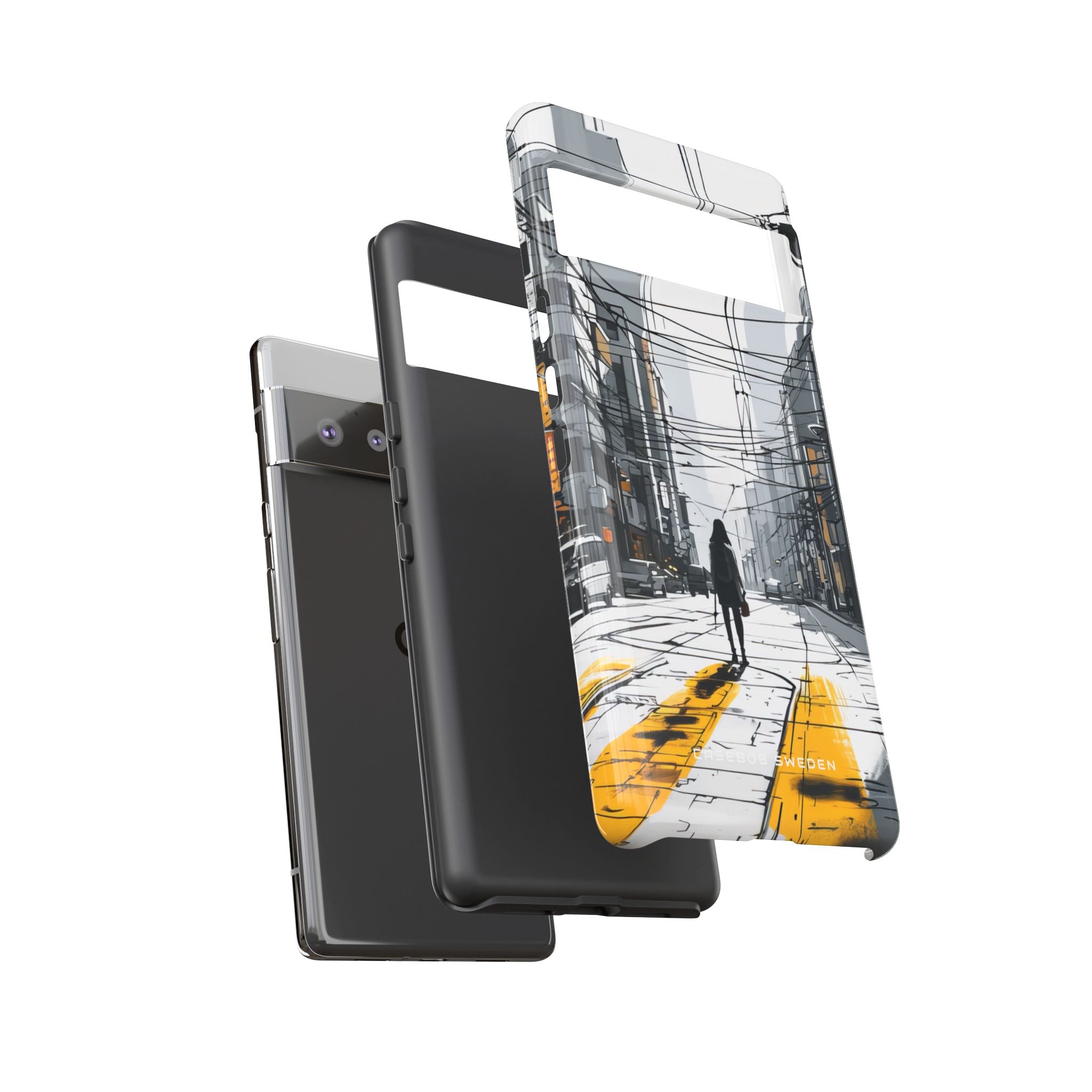 Urban Noir Streetscape Google Pixel 6 - Tough Phone Case