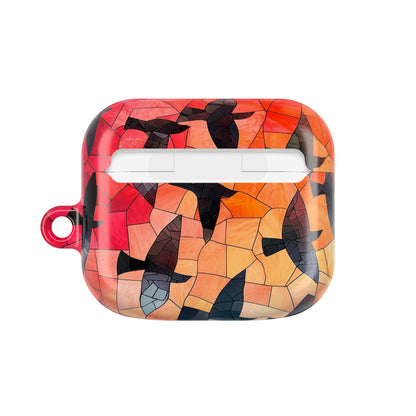 Värjätyt lasi- linnut - AirPods Case