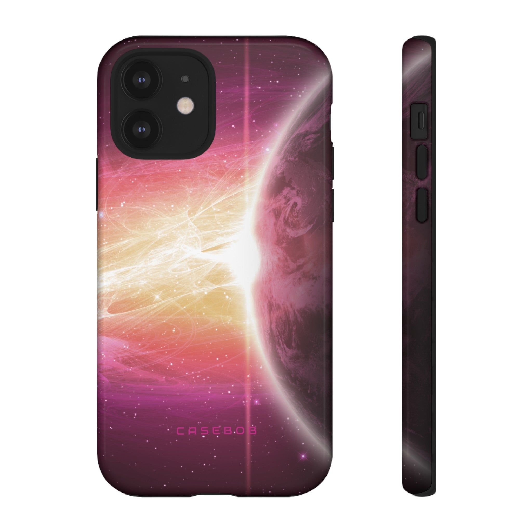 Purple Planets in Space - Protective Phone Case