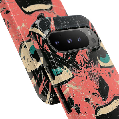 Screaming Face Pink Google Pixel 9 Pro Case - Tough