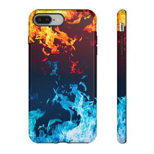 Red & Blue Flames - Protective Phone Case