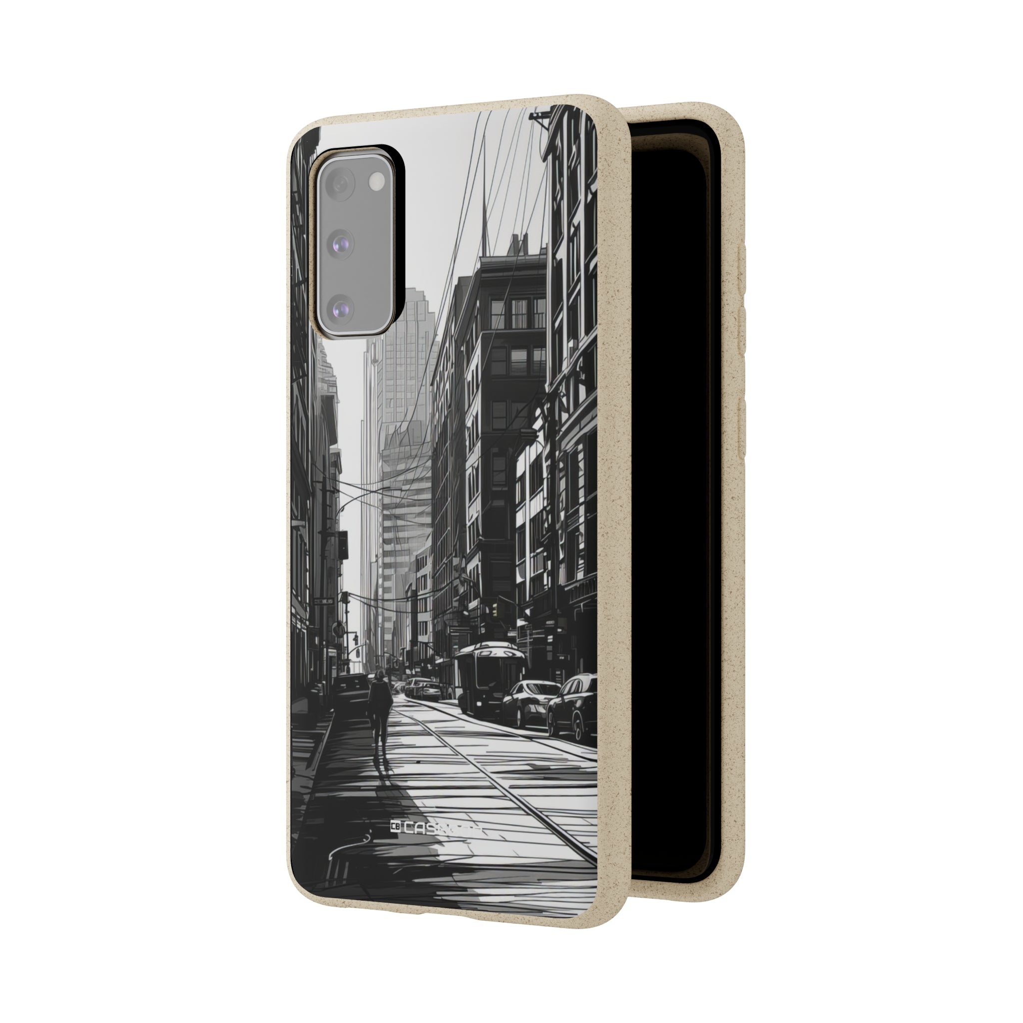 Noir Urban Serenity | Biodegradable Phone Case