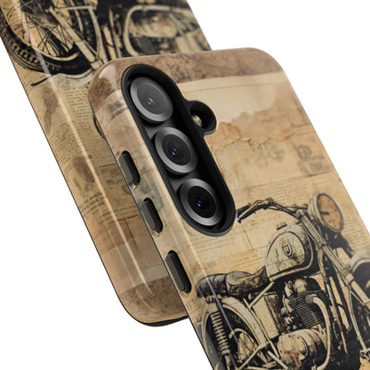 Vintage Motorcycle Collage - Samsung Case