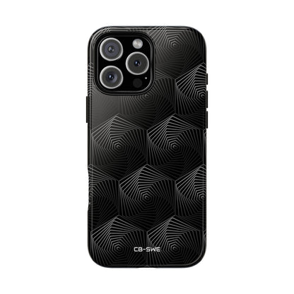 Geometric Spiral Illusion - iPhone Case
