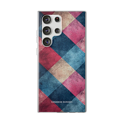 Bold Geometric Squares - Flexi Samsung S23 Phone Case