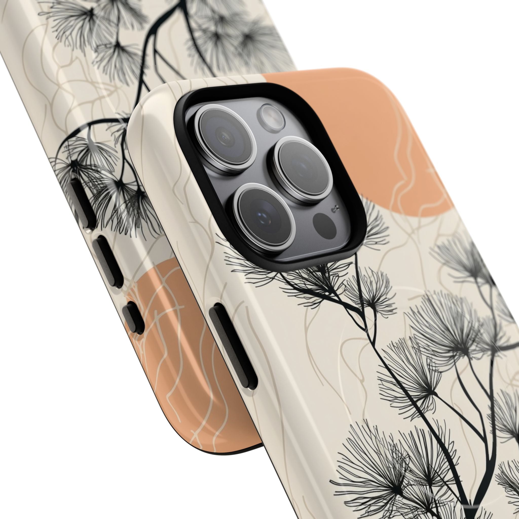 Spiky Tree Sunset iPhone 15 Pro Max Case - Tough+