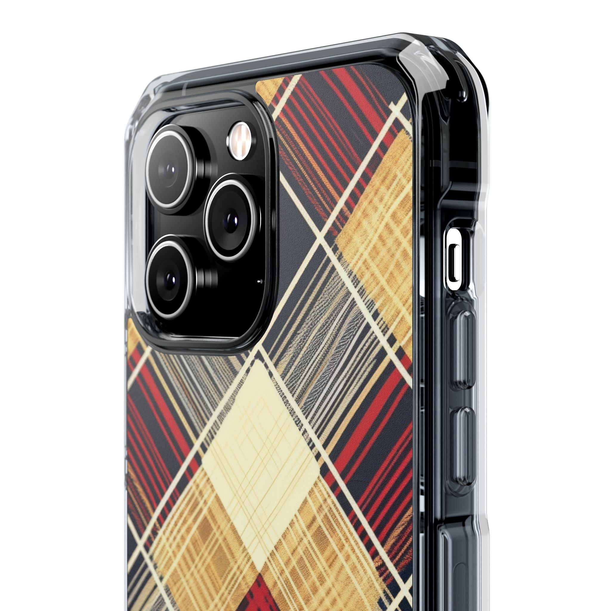 Plaid Diamond Tapestry iPhone 14 - Impact Clear+