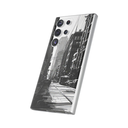 Urban Cityscape Line Perspective Samsung S23 - Flexi Phone Case