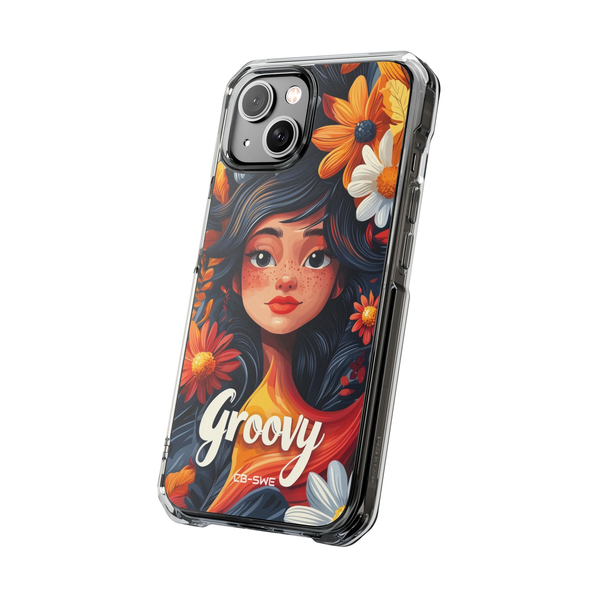 Floral Girl Smiles iPhone Case - Impact