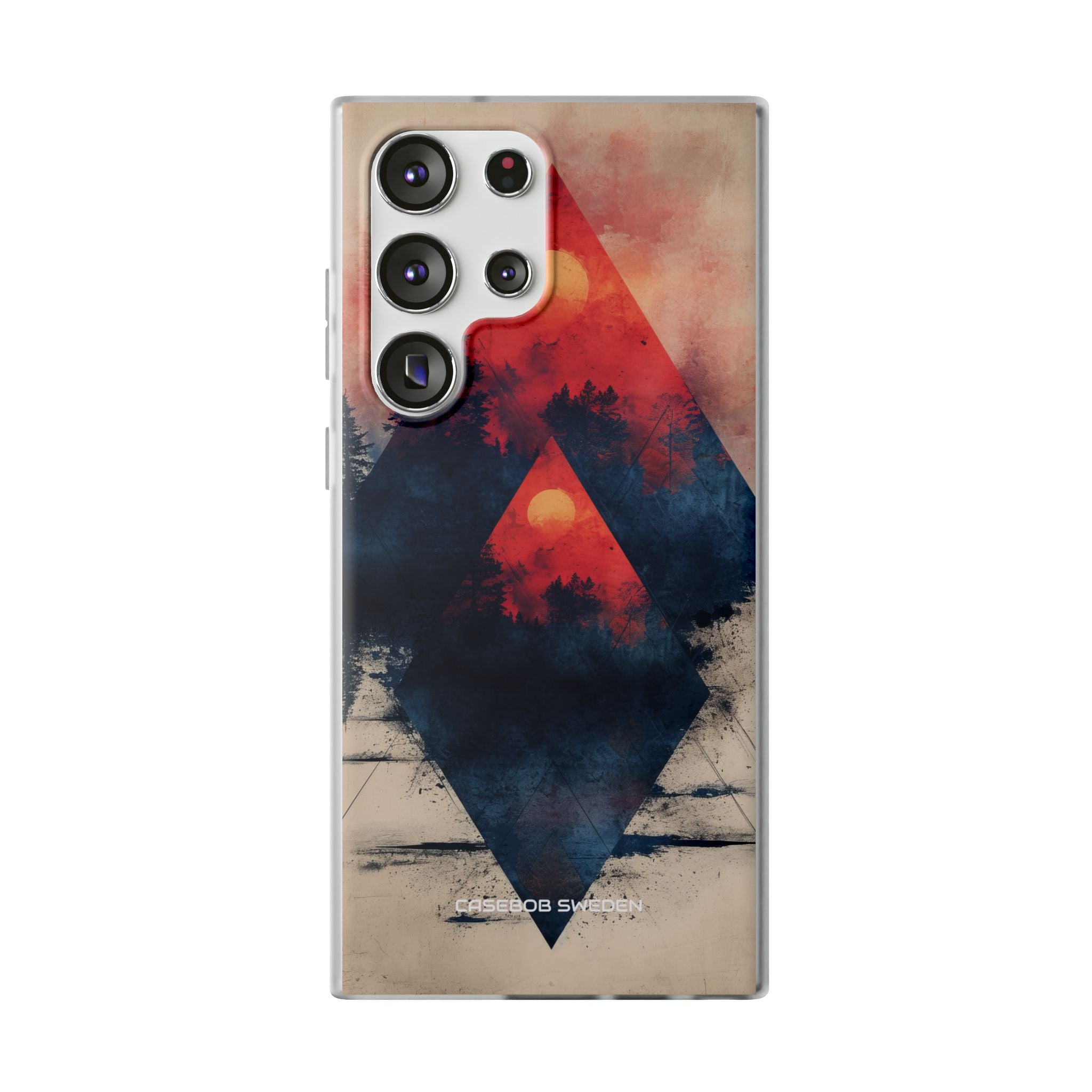 Red Sky Serenity - Flexi Samsung S23 Phone Case