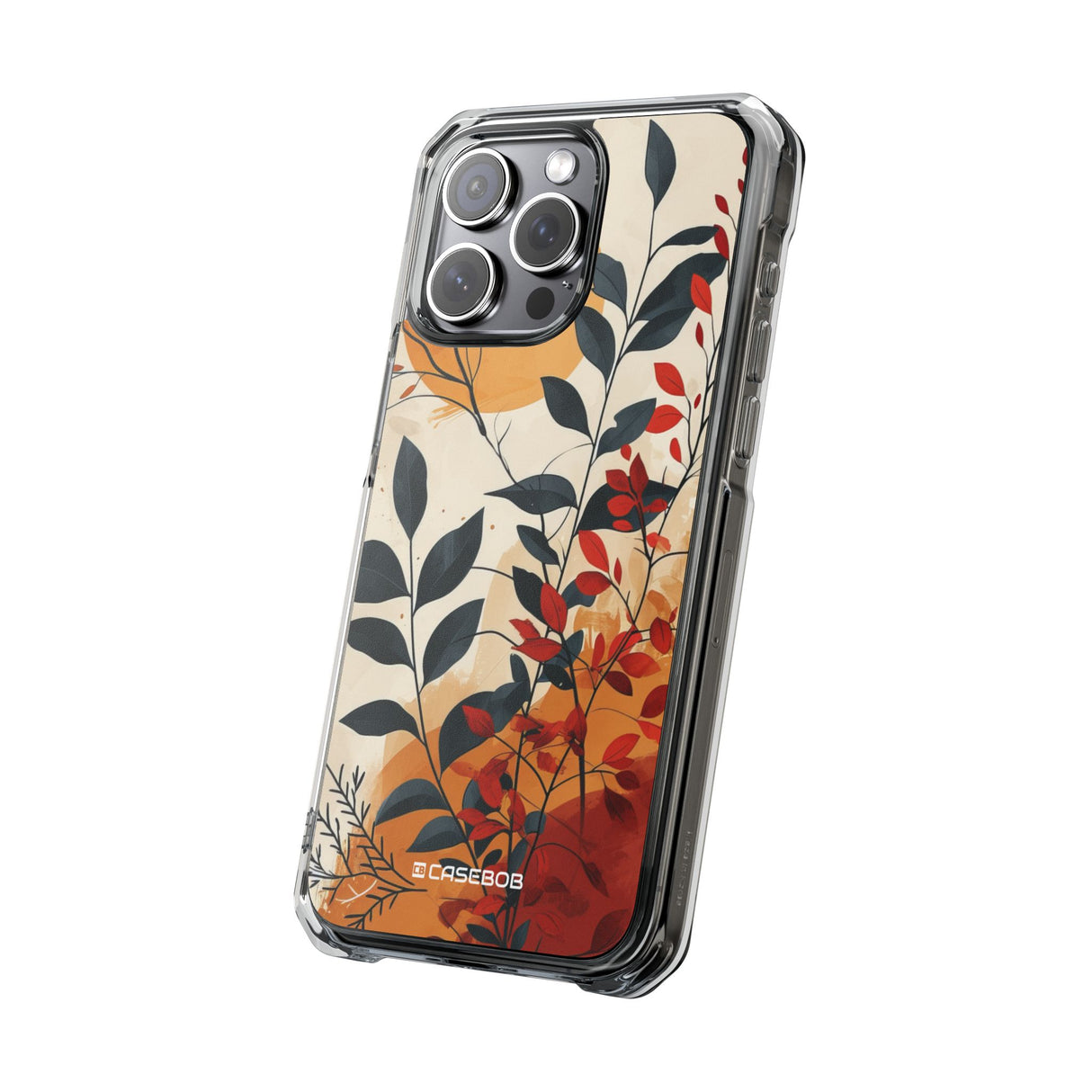 Botanical Serenity – Handyhülle für iPhone (Clear Impact – Magnetisch)