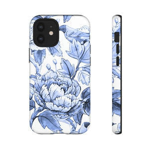 Watercolor Blue Floral - Protective Phone Case