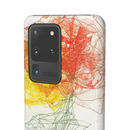 Fiery Blossom | Slim Phone Case for Samsung