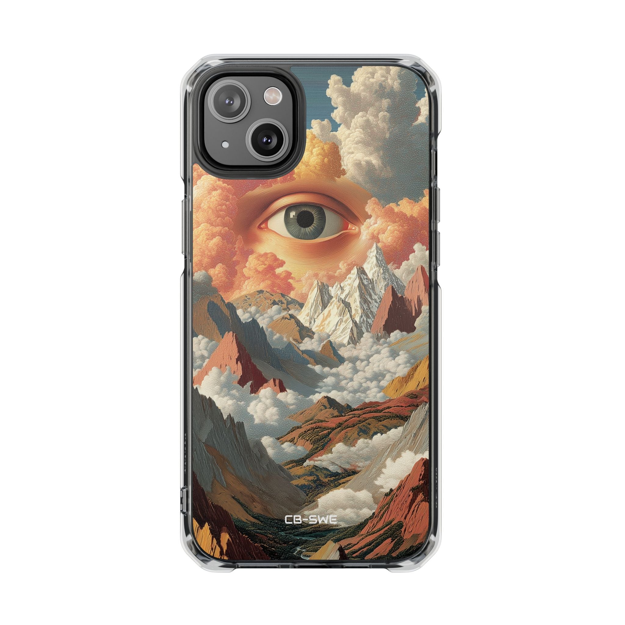Eye Reflects Mountains iPhone Case - Impact