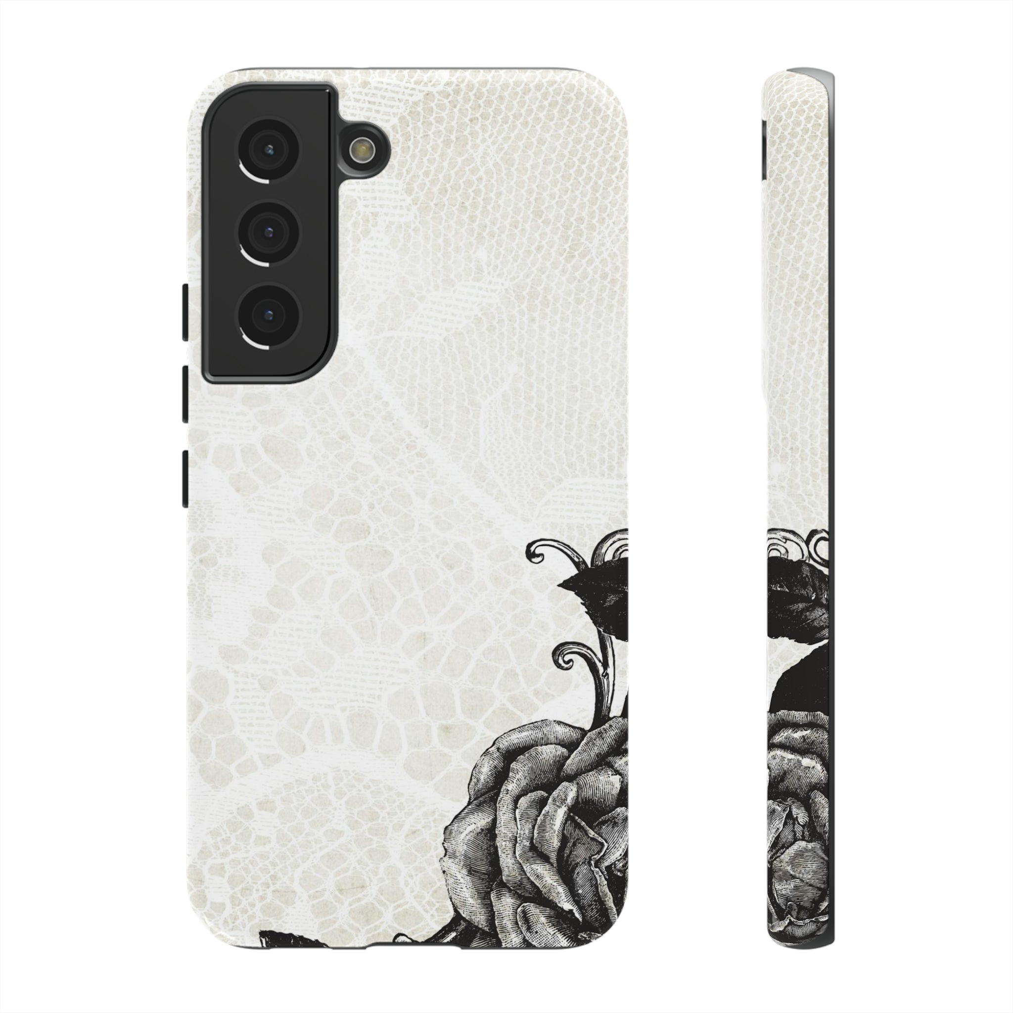 Rosett Gothic Flower - Protective Phone Case