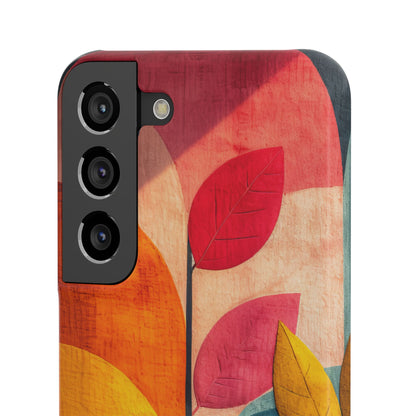 Abstract Orange Blue Design - Slim Samsung S22 Phone Case