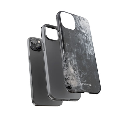 Textured Blackscape iPhone 14 Plus Case - Tough
