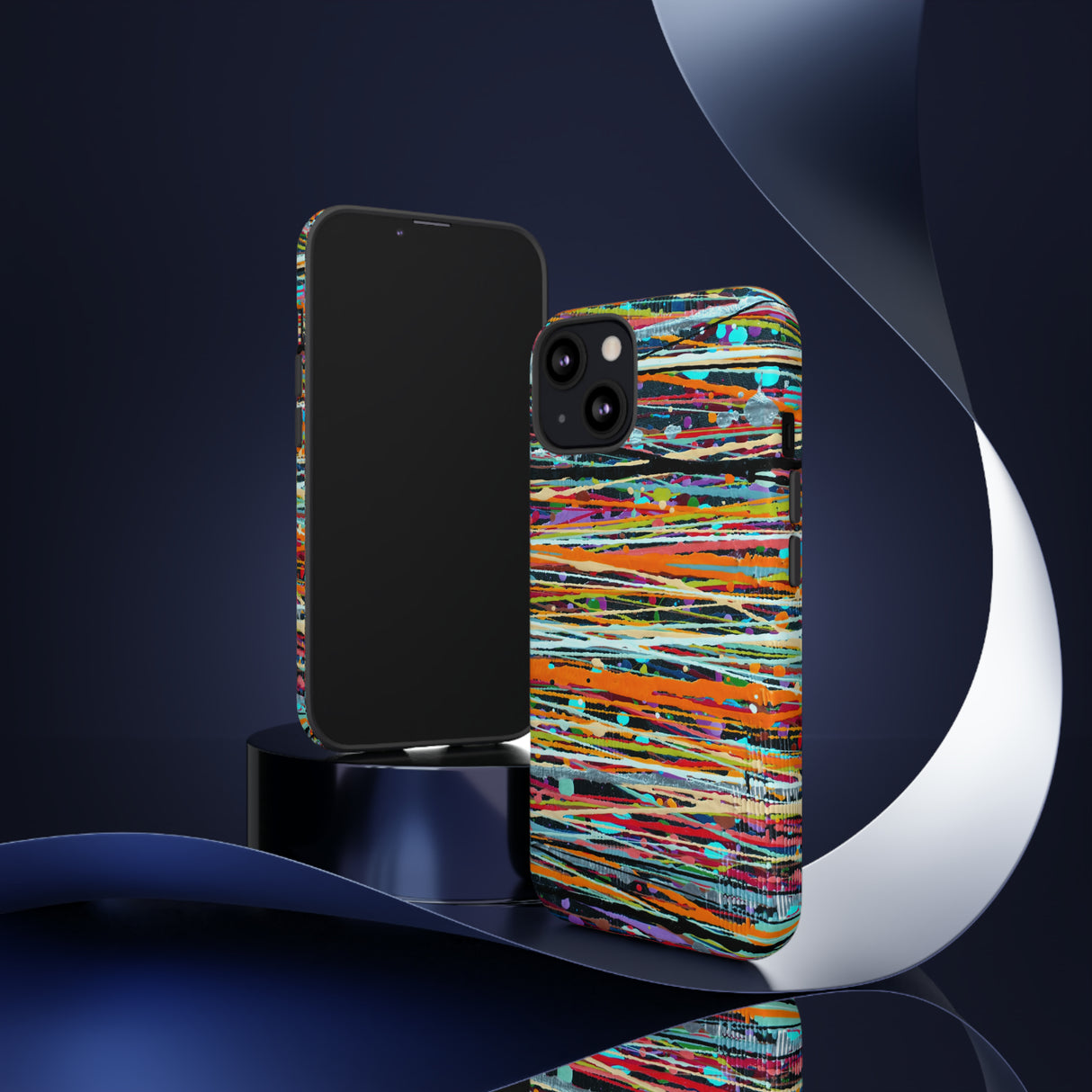 Oil painting - Stripe - Protective Phone Case