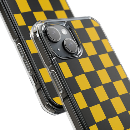 Yellow Squares Dance iPhone Case - Impact