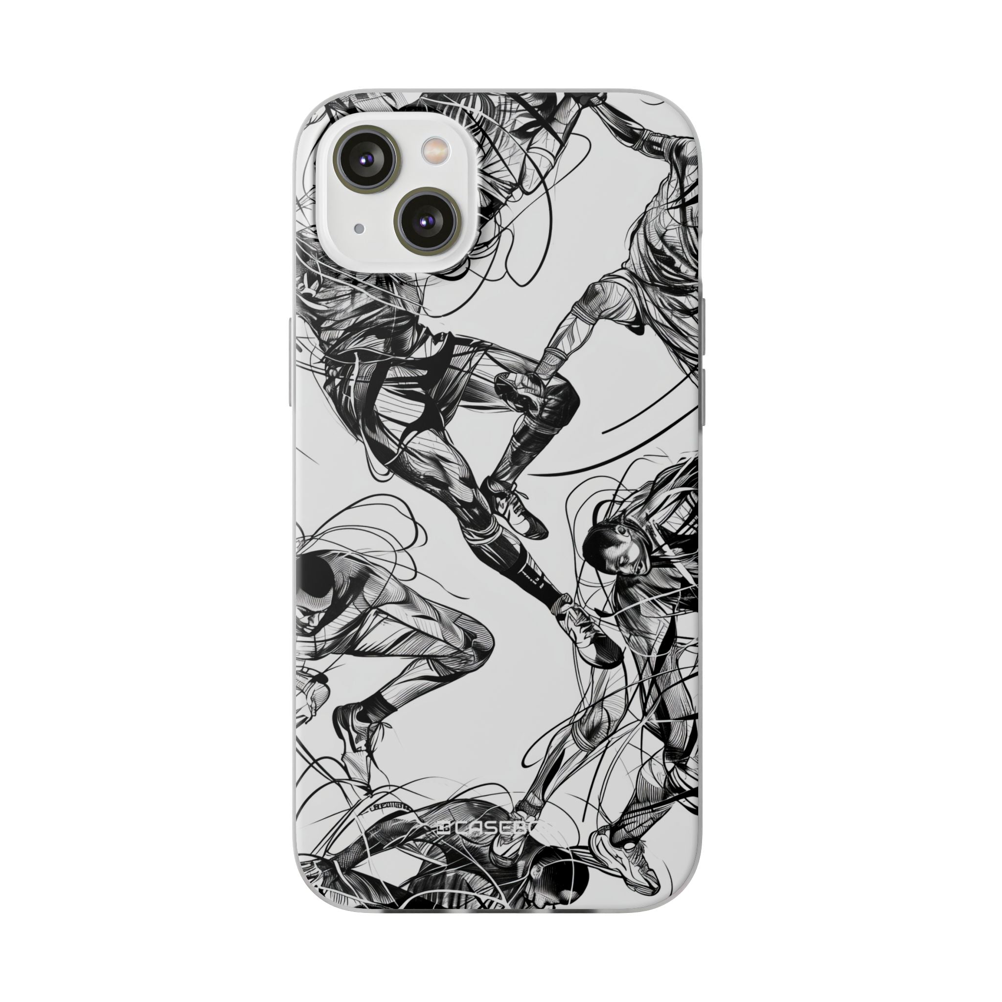 Dynamic Athletic Surrealism | Flexible Phone Case for iPhone