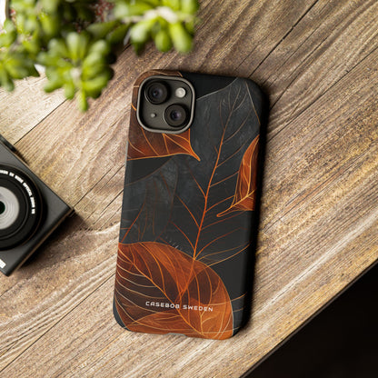 Autumn Leaf Elegance iPhone 15 - Tough Phone Case