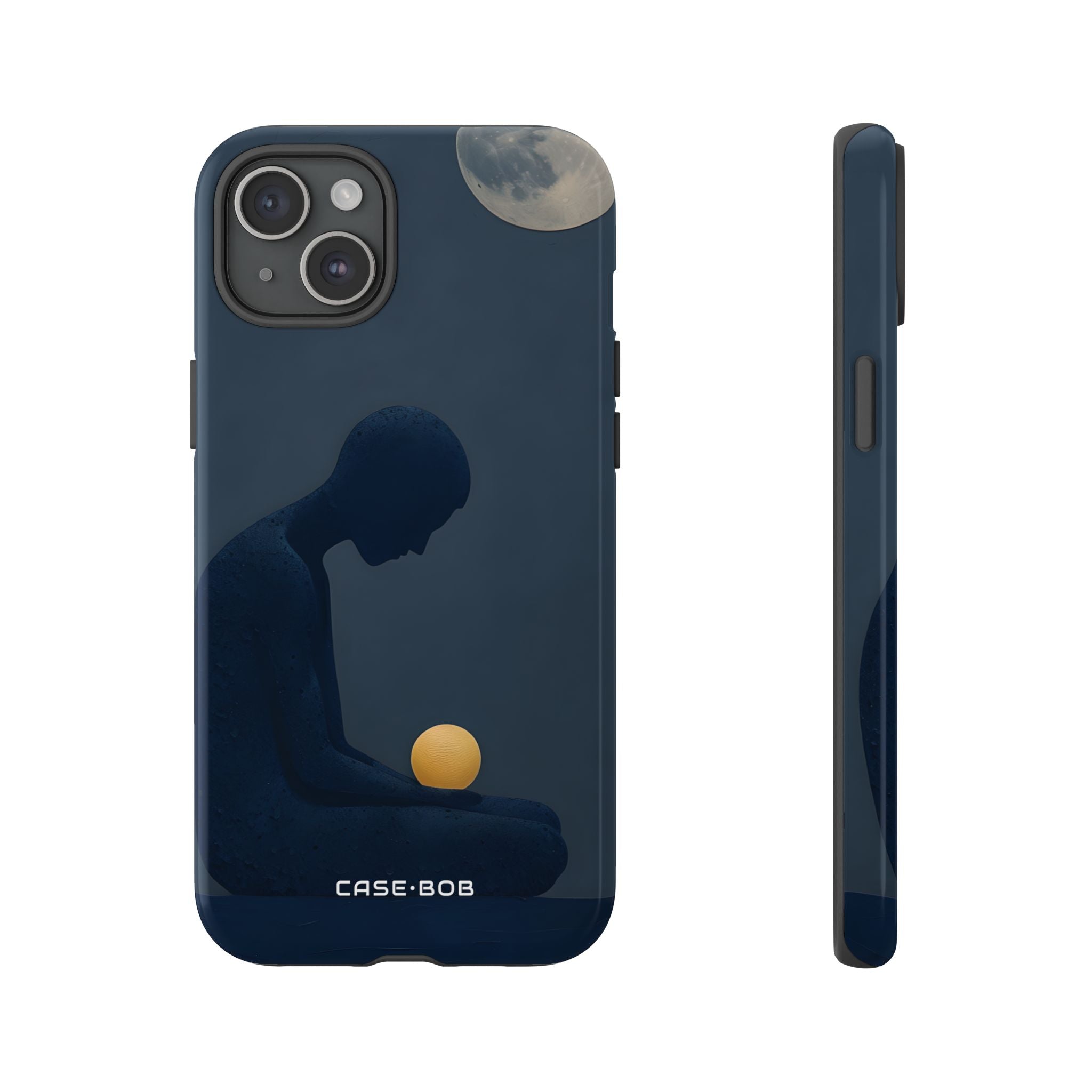 Moonlit Contemplation iPhone 15 Plus Case - Tough