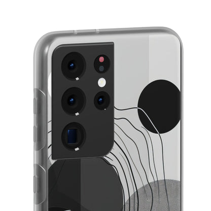 Monochrome Dynamics | Flexible Phone Case for Samsung Galaxy