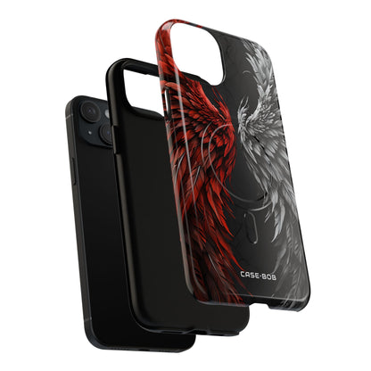Crimson White Wings iPhone 15 Plus Case - Tough+