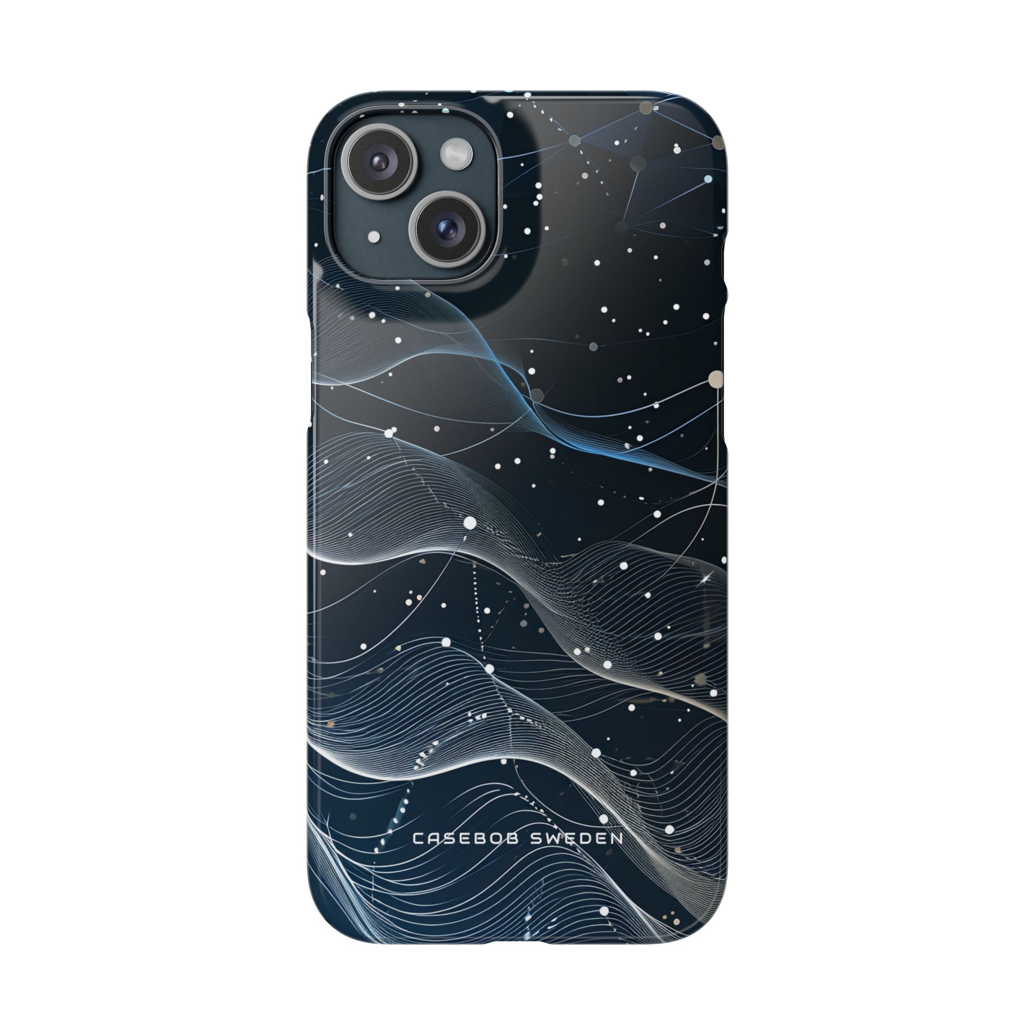 Gradient Neural Waves iPhone 15 - Slim Phone Case