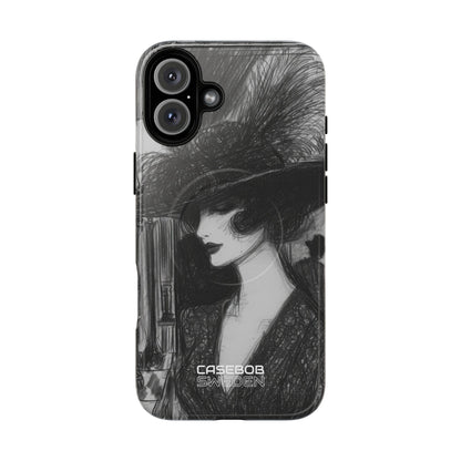 Vintage Feather Elegance iPhone 16 - Tough+