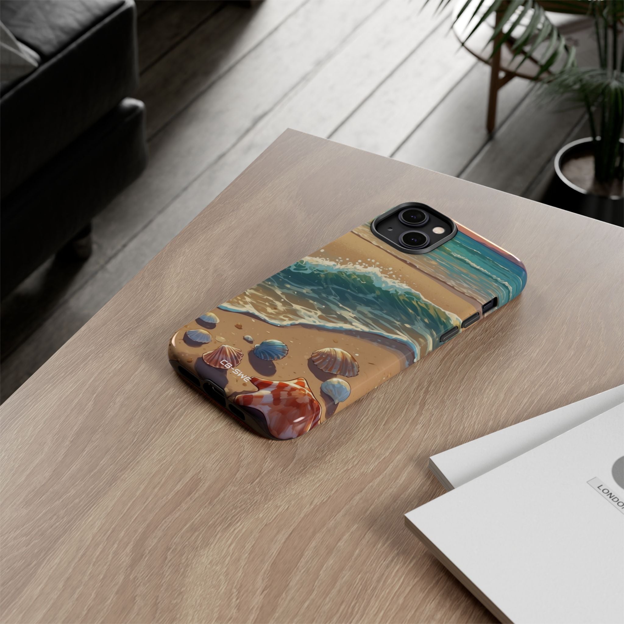 Seashells Kiss Shore - iPhone Case