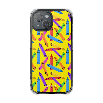 Crayons Scatter Playfully iPhone Case - Impact