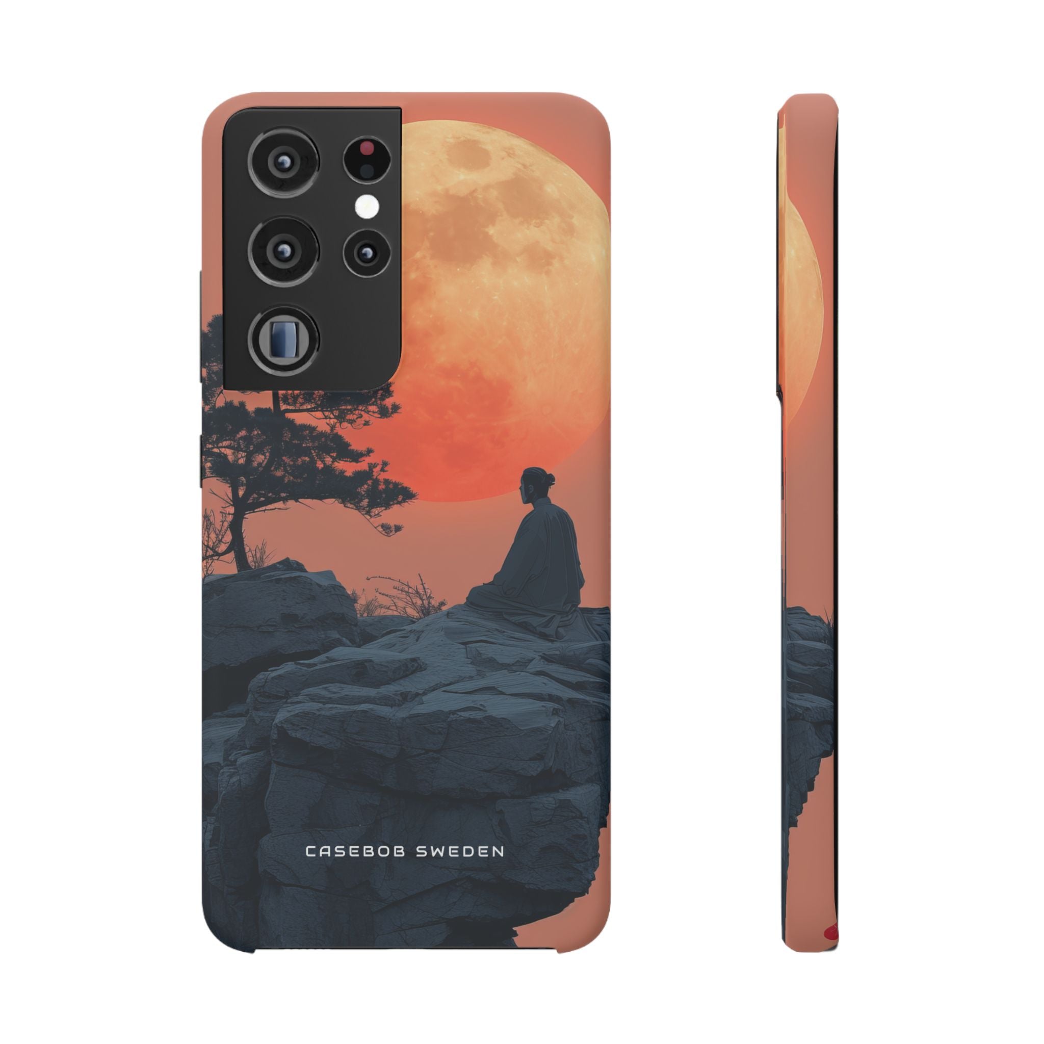 Zen Tranquility Under a Red Moon Samsung S21 - Slim Phone Case