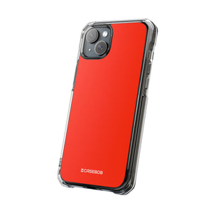 Ferrari Red | Phone Case for iPhone (Clear Impact Case - Magnetic)