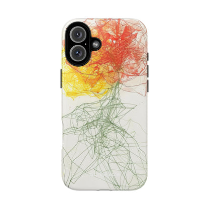 Floral Whispers: Vibrant Abstraction - for iPhone 16